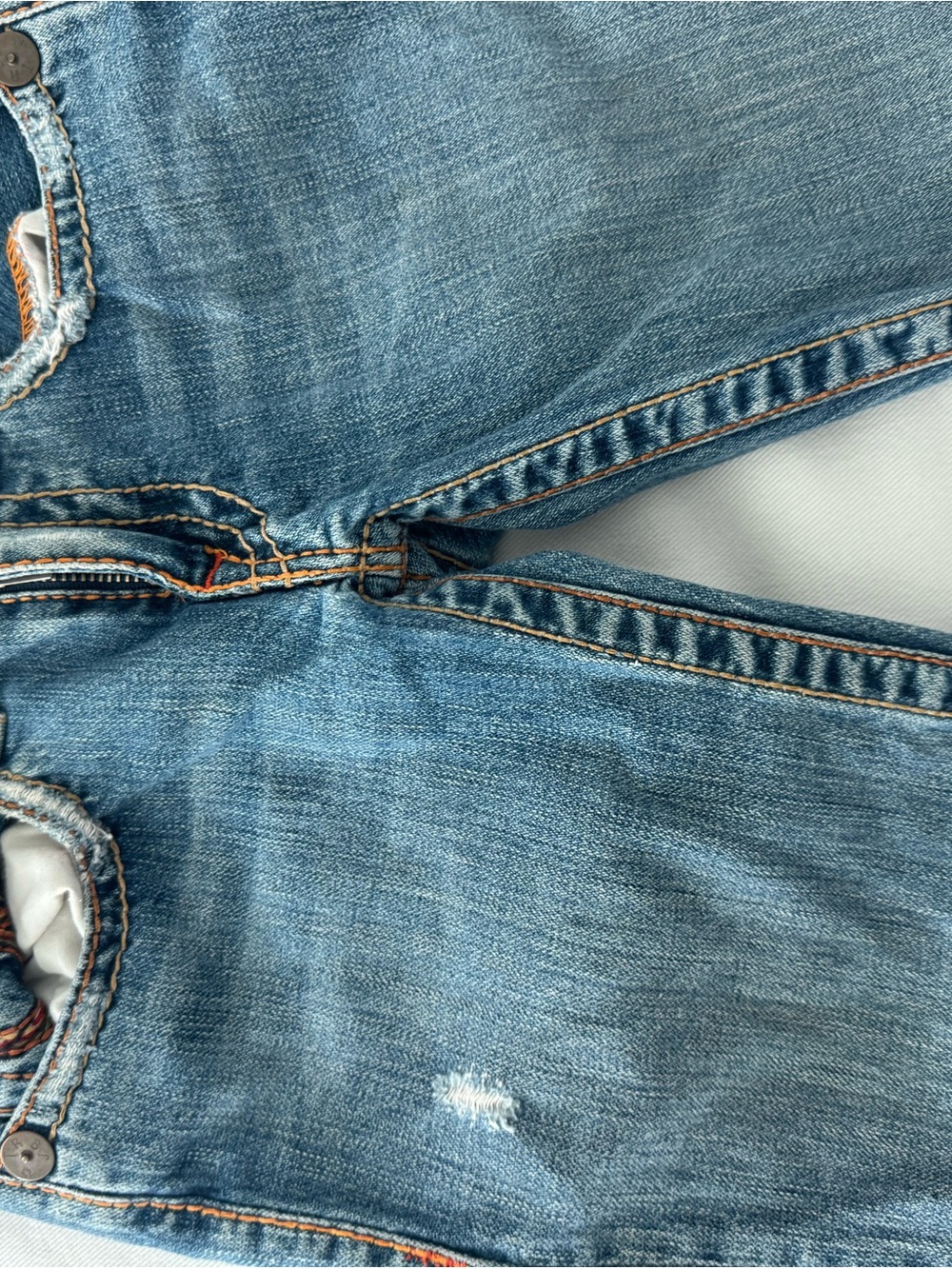True Religion Blue Bootcut Jeans with Embroidered Pocket Detail - Picture 2 of 6